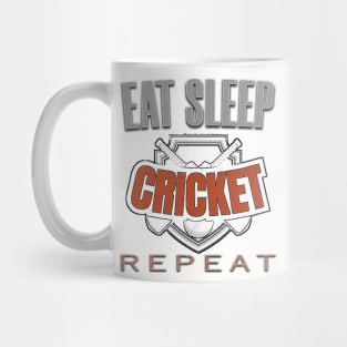 Eat sleep cricket repeat Mug